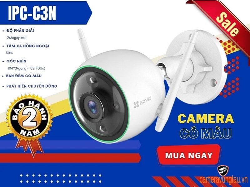 Camera Wifi Ngoài Trời Có Màu C3N