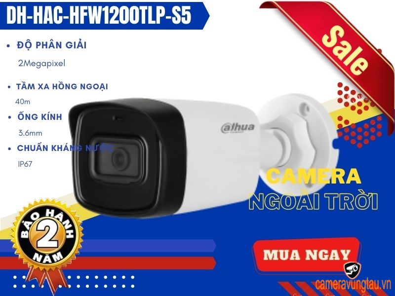 Camera Dahua DH-HAC-HFW1200TLP-S5