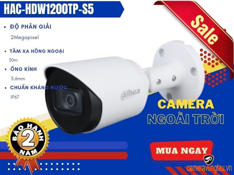 Camera Dahua DH-HAC-HFW1200TP-S5