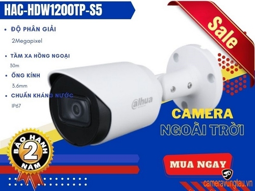 Camera Dahua DH-HAC-HFW1200TP-S5
